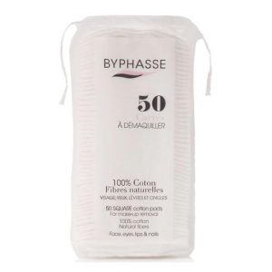 Диски ватные Byphasse (Бифас) квадратные для снятия макияжа 50 шт