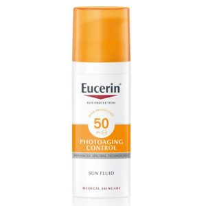 Флюид Eucerin Sun Protection солнцезащитный антивозрастной SPF50 50 мл