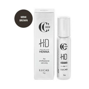 Lucas' Cosmetics, Хна для бровей CC Brow Premium, Mink Brown, в баночке, 5 г