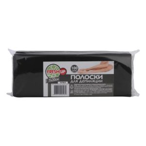 Fresh Up, Полоски для депиляции, черные, 100 шт.