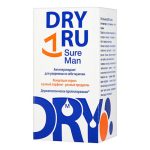 DRY RU, Антиперспирант мужской Sure Man, 50 мл