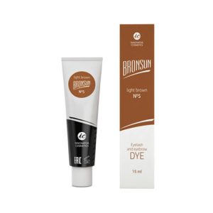 Innovator Cosmetics, Краска для ресниц и бровей Bronsun №5, светло-коричневая, 15 мл