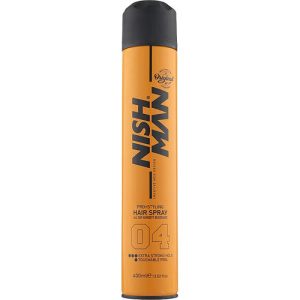 Nishman Hair Spray Extra Strong №04, Лак для волос экстрафиксации, 400ml