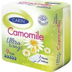 Carine Ultra Wings Camomile, Гигиенические прокладки, 9 шт