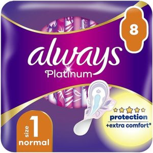Always Platinum Ultra Normal Plus, Гигиенические прокладки, 8 шт.