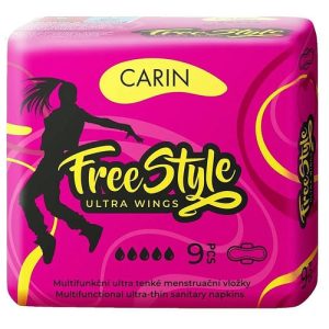 Carin Free Style Ultra Wings, Гигиенические прокладки, 9 шт