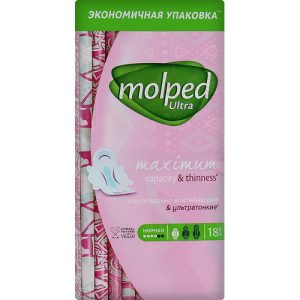 Molped, Гигиенические прокладки Ultra Normal Eco, 18 шт.