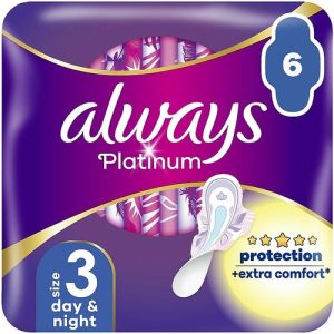 Always Platinum Ultra Night, Гигиенические прокладки, 6 шт.