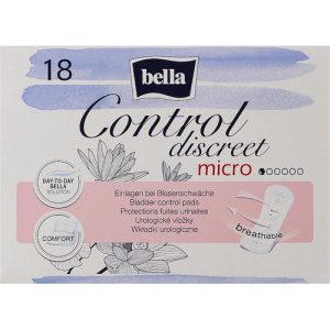 Bella Control Discreet Micro Bladder Control Pads, Урологические прокладки для женщин, 18 шт.