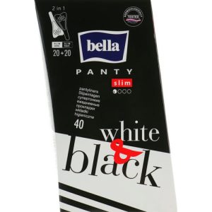 Bella, Прокладки Panty Black & White, 40 шт