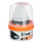 Крем-блеск для обуви SILVER черный, 50мл