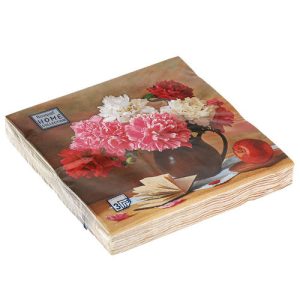 Салфетки 20л, Bouquet Home Collection Classic, 3хсл., "Цветочный натюрморт"