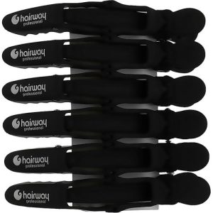 Hairway Hairclips, Зажим-журавль каучуковый, 115 мм