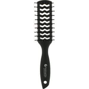 Hairway, Щетка для волос, туннельная, двусторонняя на карбоновой основе