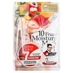 Japan Gals Маска с экстрактами 10 фруктов - Mask with extracts of 10 fruits, 7шт