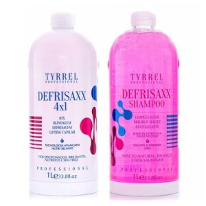 TYRREL, Набор Defrisaxx Гибридный ботокс 4 в 1 и профессиональный Pre-шампунь для волос, 2x250 мл