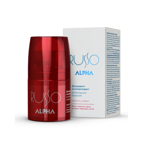 ESTEL, Дезодорант-антиперспирант для тела Alpha Russo, 75 мл