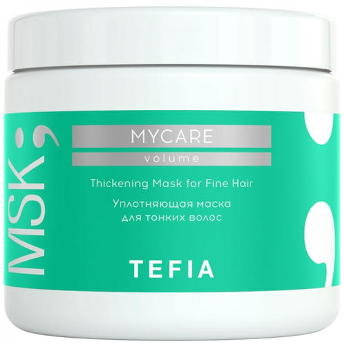 TEFIA, Уплотняющая маска для тонких волос Volume Mycare, 500 мл