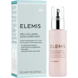 Elemis Pro-Collagen Rose Hydro-Mist - Увлажняющий спрей-тонер для лица, 50 мл.