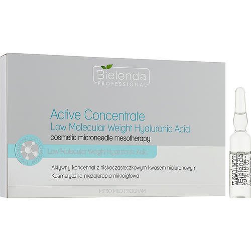 Bielenda Professional Meso Med Program Active Concentrate With Low Molecular Weight Hyaluronic Acid - Активный концентрат с низкой молекулярной массой гиалуроновой кислоты, 10 x 3 мл. — изображение 2