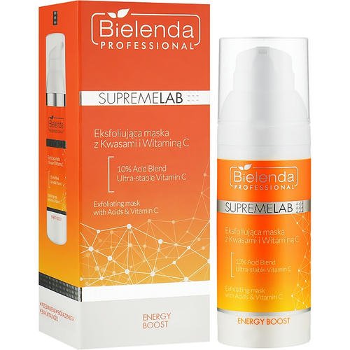 Bielenda Professional SupremeLab Energy Boost Serum Exfoliating Mask - Отшелушивающая маска с кислотами и витамином C, 50 г. — изображение 2