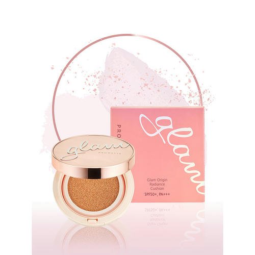 Основа-кушон тональная для лица `PROMETTE` GLAM ORIGIN RADIANCE CUSHION SPF 50+ тон 21 — изображение 3