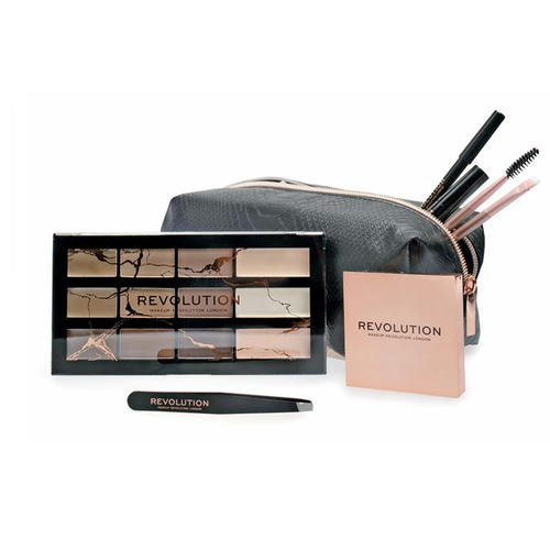 Набор декоративной косметики `REVOLUTION` BROW SHAPING KIT (мыло, карандаш, тени, гель, щеточка, пинцет для бровей) — изображение 2