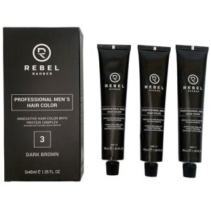 Rebel Barber Hair Color Dark Brown 3 - Краска для волос 3шт по 40гр