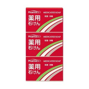 Кумано Косметикс Антибактериальное твердое мыло Pharmaact 100г*3шт (Kumano Cosmetics, Твердое мыло)