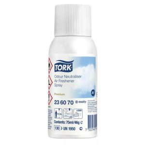 Tork аэрозольный освежитель воздуха, нейтрализатор запахов, 75 мл, 12 шт.*упак
