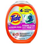 Капсулы для стирки универсальные Tide Power Pods Hygienic Clean Heavy Duty 10X, Spring Meadow, 45 штук