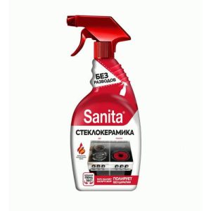 Чистящее средство для стеклокерамики Sanita 500мл Антижир