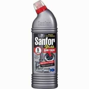 Средство для прочистки труб Sanfor 500мл гель
