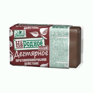 Мыло Весна Народное 140г дегтярное