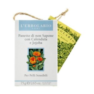 Мыло нещелочное с календулой и жожоба, L'Erbolario Panetto Di Non Sapone Alla Calendula E Allo Jojoba