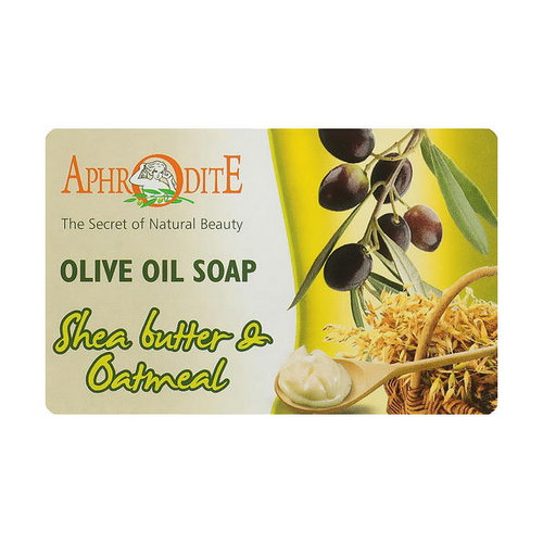 Оливковое мыло с маслом ши и овсянкой, Aphrodite Olive Oil Soap Shea Butter & Oatmeal — изображение 2