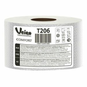 Туалетная бумага для диспенсера Veiro Professional Comfort, 125 метров (1000 листов)