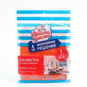 Салфетка из микрофибры Просто чисто универсальная 1шт