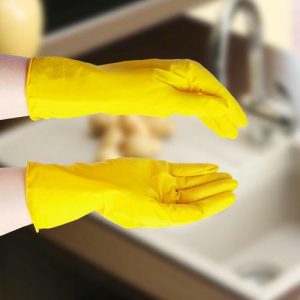 Перчатки хозяйственные резиновые размер S