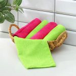 Салфетки универсальные Доляна, тряпки для уборки, 5 шт, 30x30 см, микрофибра, 220 гр, с оверлоком