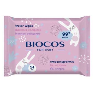 Влажные салфетки BioCos детские Water Wipes, 54 шт